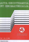 Acta Geodynamica et Geomaterialia雜志封面